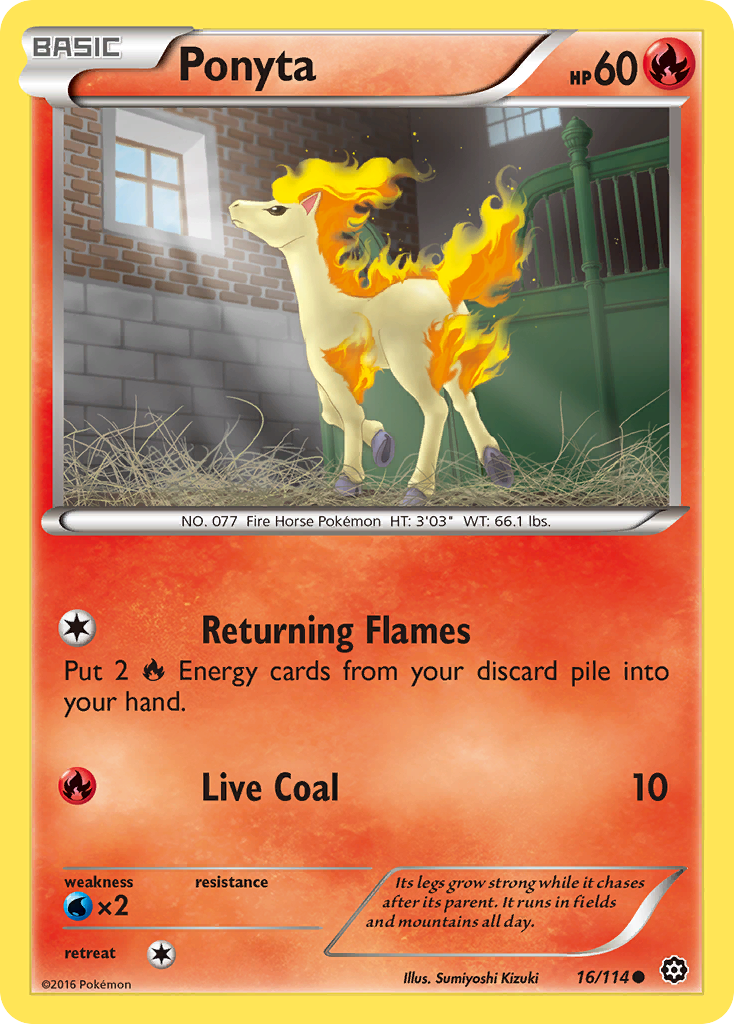 Ponyta (16/114) [XY: Steam Siege] | All Aboard Games