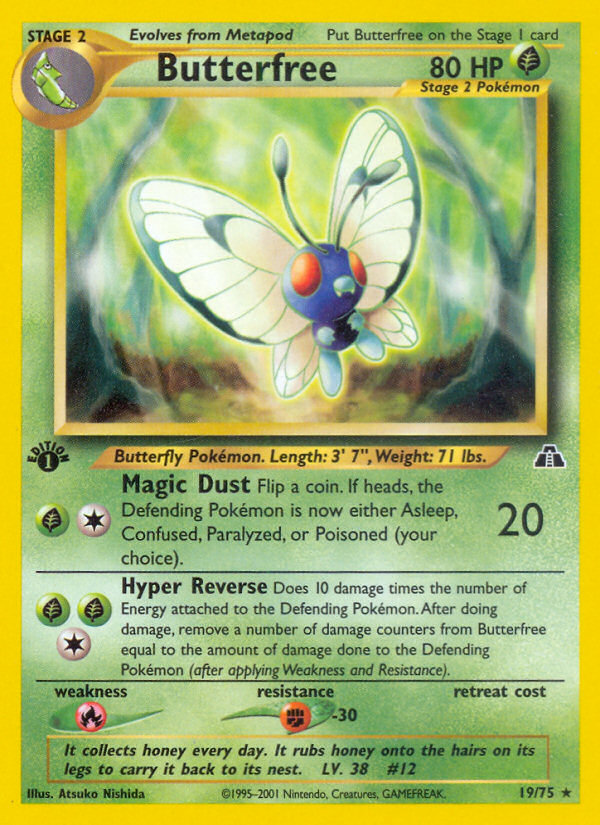 Butterfree (19/75) [Neo Discovery 1st Edition] | All Aboard Games