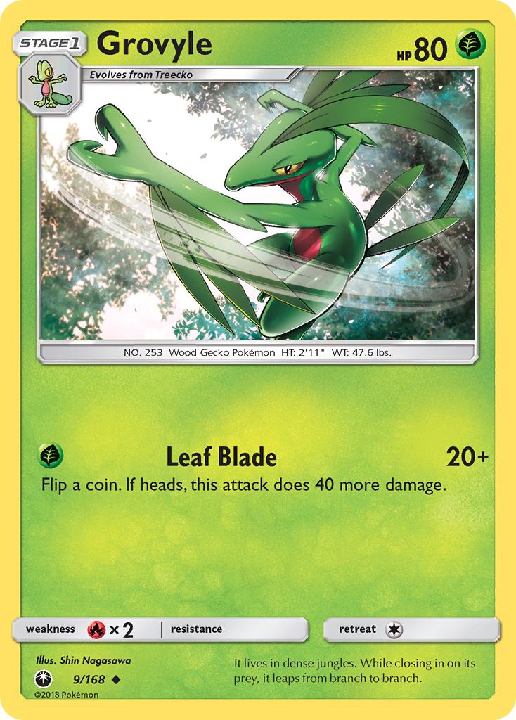 Grovyle (9/168) [Sun & Moon: Celestial Storm] | All Aboard Games