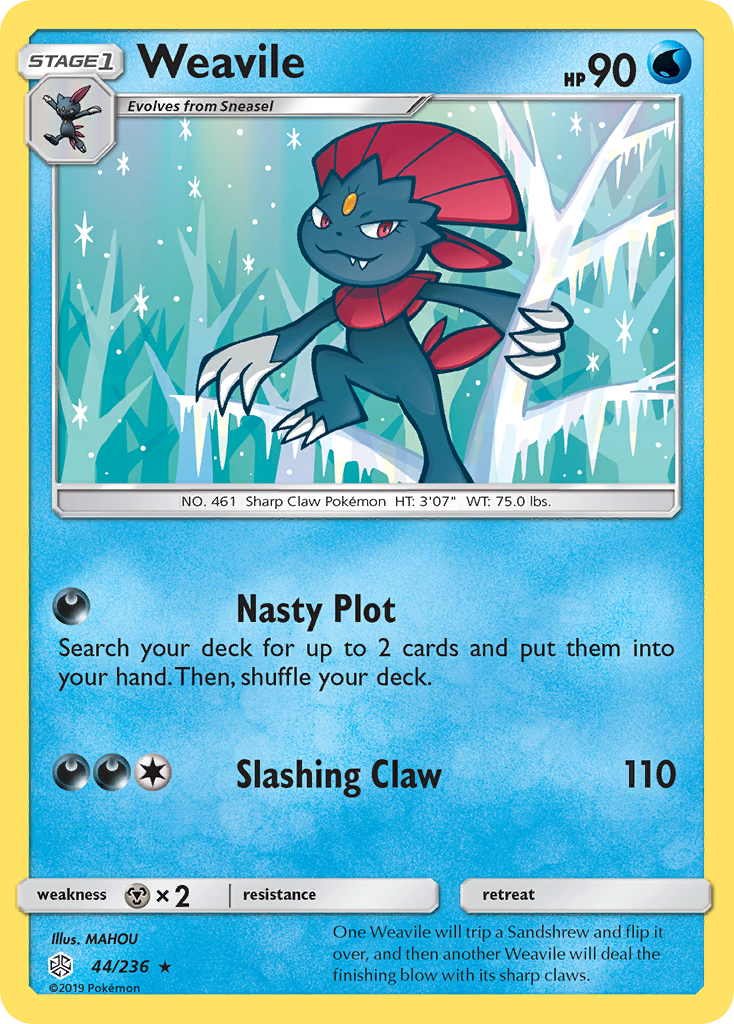 Weavile (44/236) [Sun & Moon: Cosmic Eclipse] | All Aboard Games