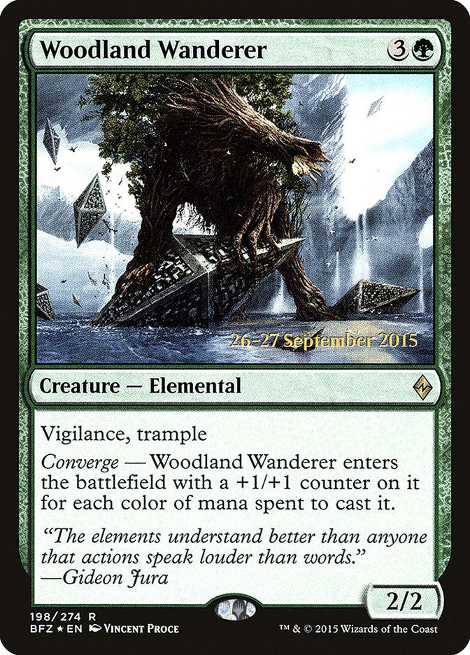Woodland Wanderer  [Battle for Zendikar Prerelease Promos] | All Aboard Games