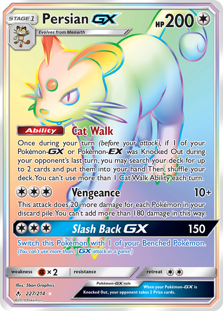 Persian GX (227/214) [Sun & Moon: Unbroken Bonds] | All Aboard Games