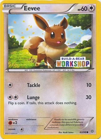 Eevee (63/98) (Build A Bear Workshop Exclusive) [XY: Ancient Origins] | All Aboard Games