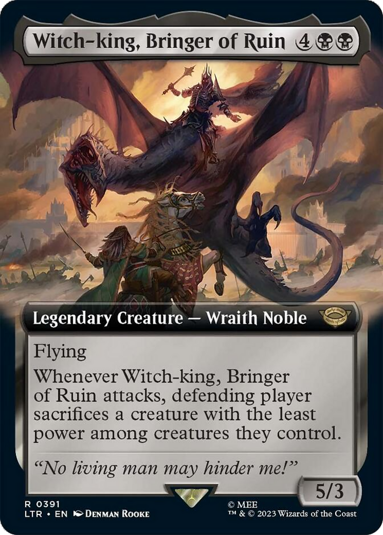Witch-king, Bringer of Ruin (Extended Alternate Art) [The Lord of the Rings: Tales of Middle-Earth] | All Aboard Games