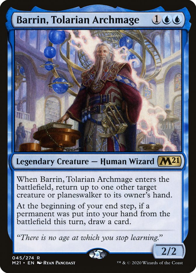 Barrin, Tolarian Archmage (Promo Pack) [Core Set 2021 Promos] | All Aboard Games