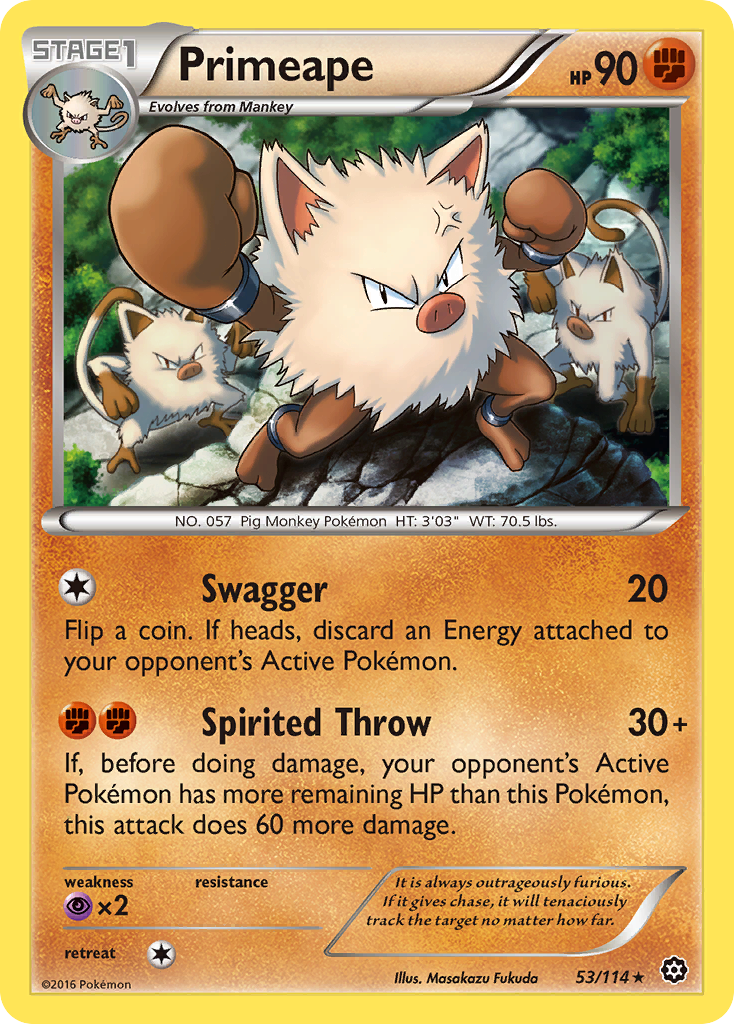 Primeape (53/114) [XY: Steam Siege] | All Aboard Games