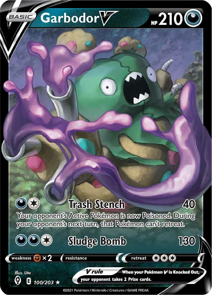 Garbodor V (100/203) [Sword & Shield: Evolving Skies] | All Aboard Games