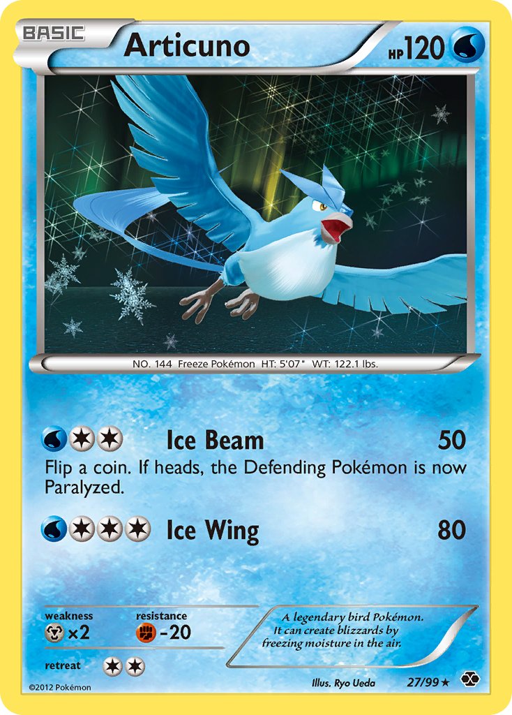 Articuno (27/99) (Blister Exclusive) [Black & White: Next Destinies] | All Aboard Games