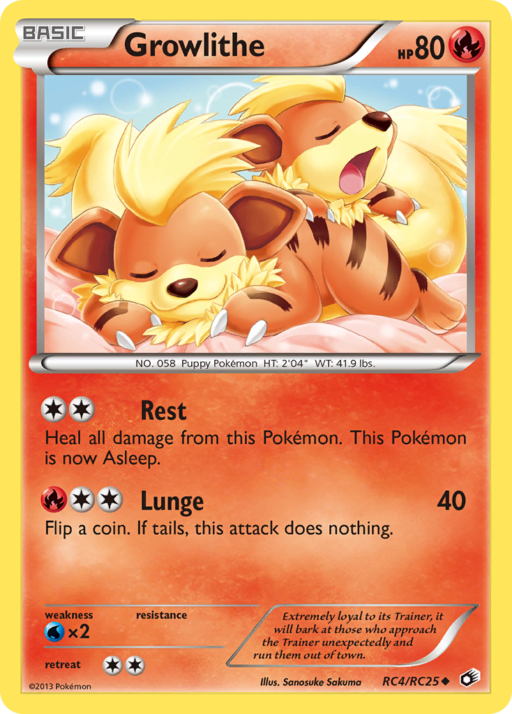 Growlithe (RC4/RC25) [Black & White: Legendary Treasures] | All Aboard Games