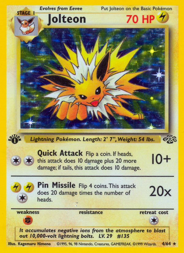 Jolteon (4/64) [Jungle 1st Edition] | All Aboard Games