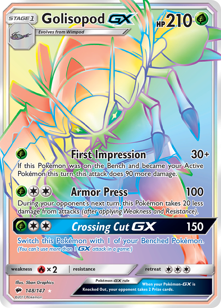 Golisopod GX (148/147) [Sun & Moon: Burning Shadows] | All Aboard Games