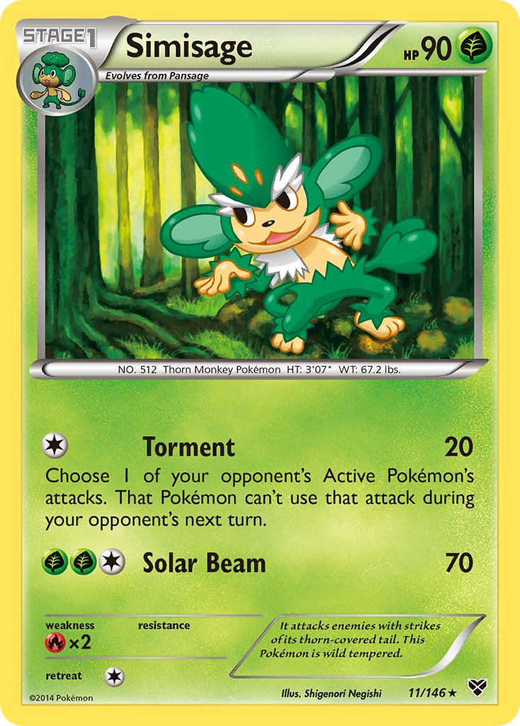 Simisage (11/146) [XY: Base Set] | All Aboard Games