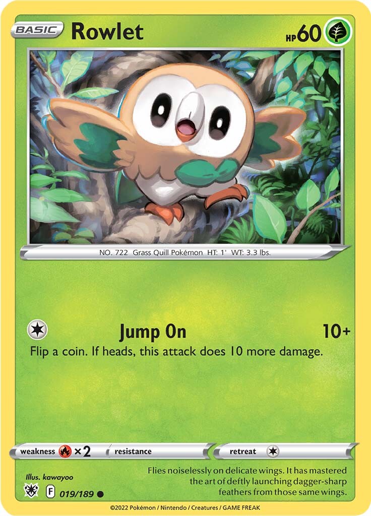 Rowlet (019/189) [Sword & Shield: Astral Radiance] | All Aboard Games