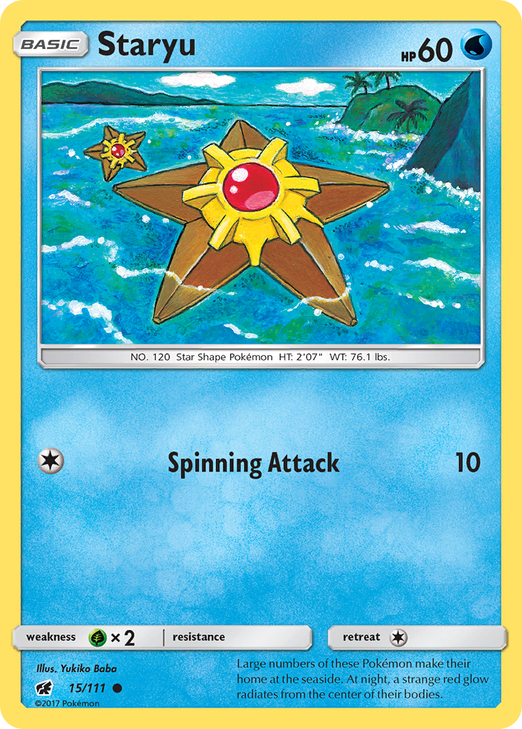 Staryu (15/111) [Sun & Moon: Crimson Invasion] | All Aboard Games