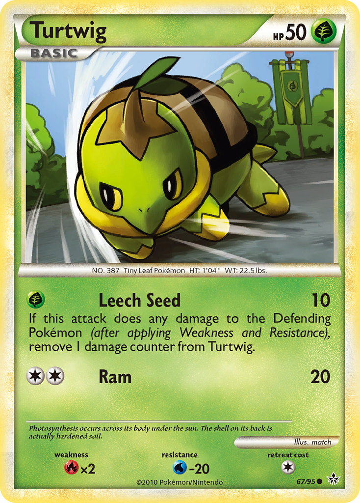 Turtwig (67/95) [HeartGold & SoulSilver: Unleashed] | All Aboard Games