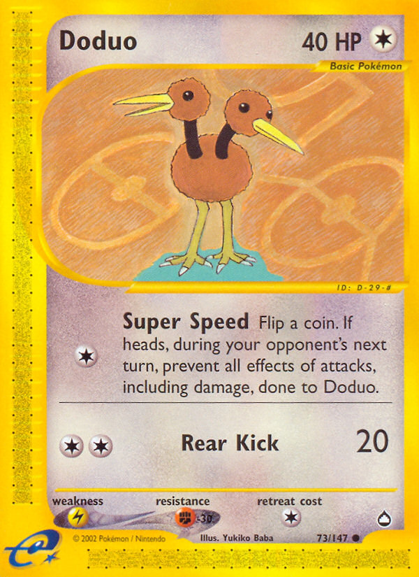 Doduo (73/147) [Aquapolis] | All Aboard Games