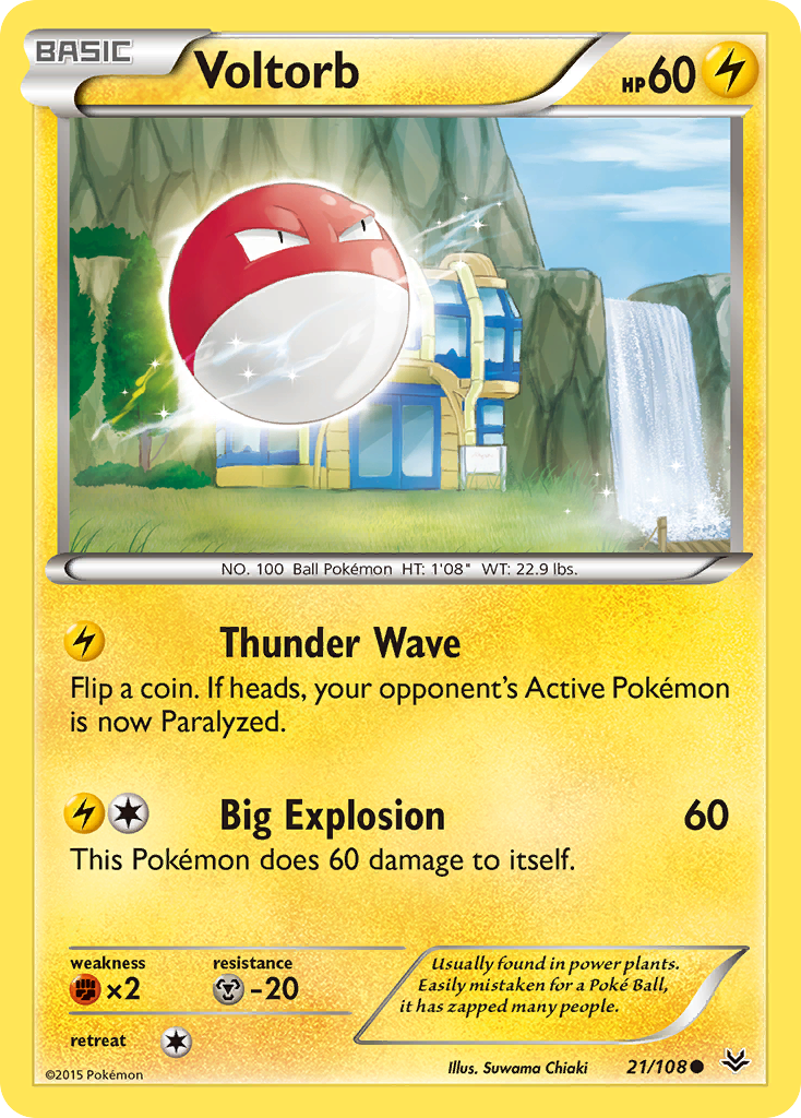 Voltorb (21/108) [XY: Roaring Skies] | All Aboard Games