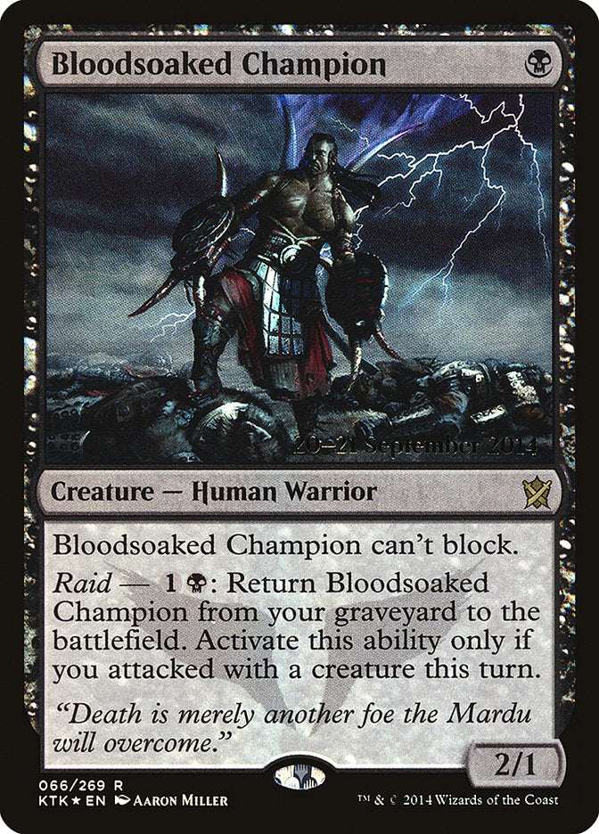Bloodsoaked Champion  [Khans of Tarkir Prerelease Promos] | All Aboard Games