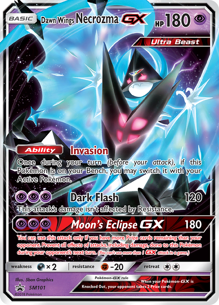 Dawn Wings Necrozma GX (SM101) [Sun & Moon: Black Star Promos] | All Aboard Games