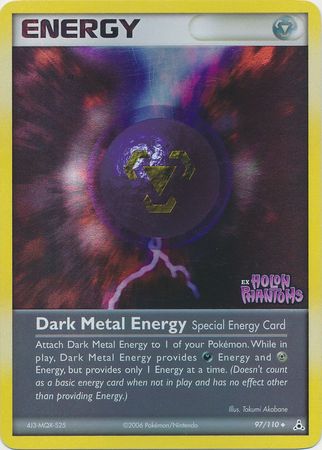 Dark Metal Energy (97/110) (Stamped) [EX: Holon Phantoms] | All Aboard Games