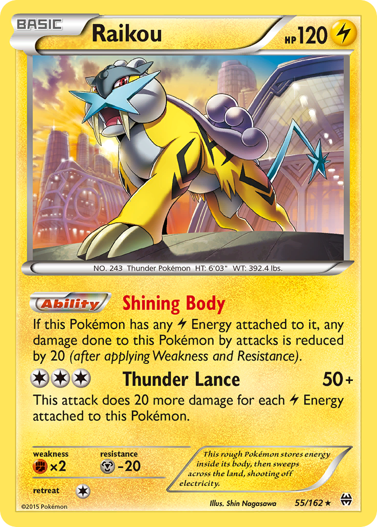 Raikou (55/162) [XY: BREAKthrough] | All Aboard Games