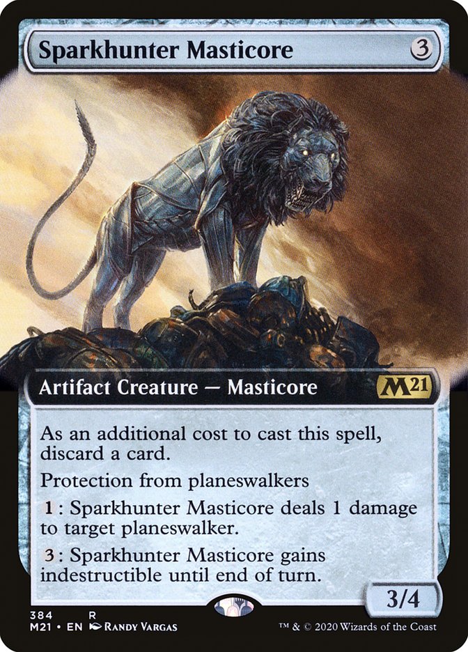 Sparkhunter Masticore (Extended) [Core Set 2021] | All Aboard Games