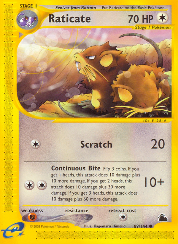 Raticate (89/144) [Skyridge] | All Aboard Games