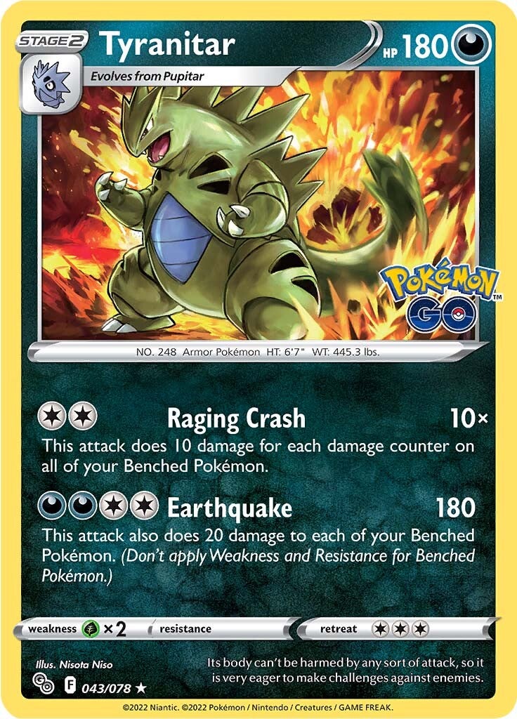 Tyranitar (043/078) [Pokémon GO] | All Aboard Games