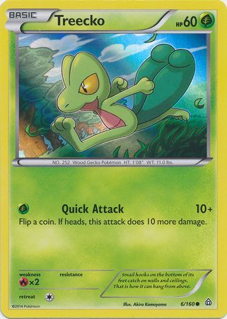 Treecko (6/160) (Sheen Holo) [XY: Primal Clash] | All Aboard Games