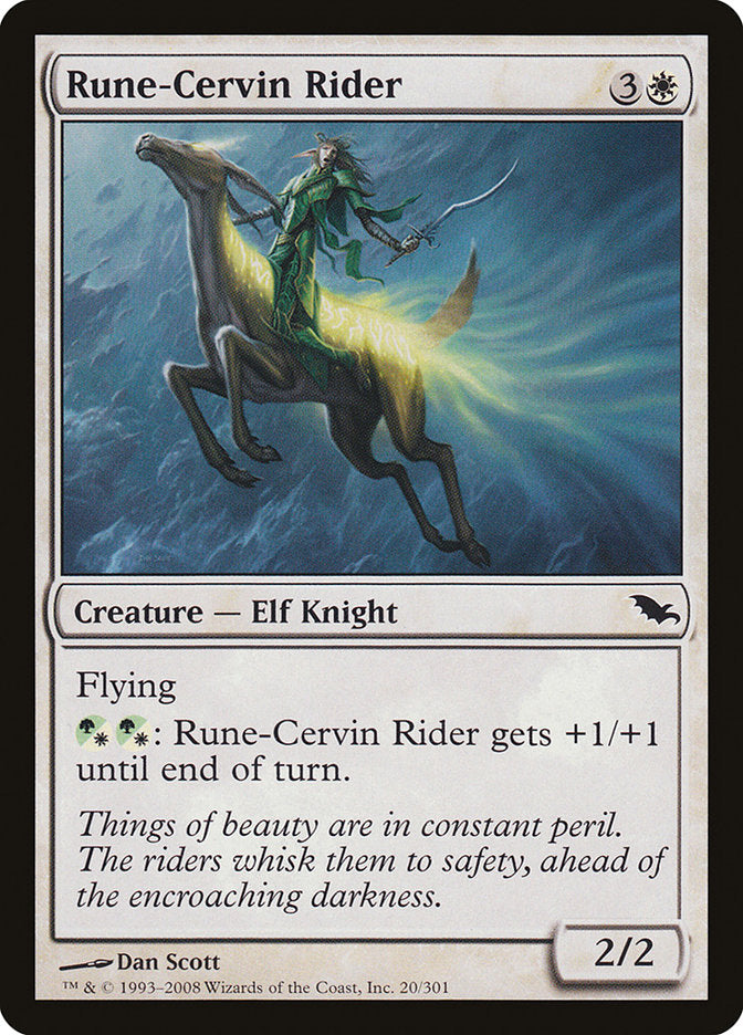 Rune-Cervin Rider [Shadowmoor] | All Aboard Games
