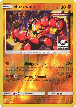 Buzzwole (77/131) (League Promo) [Sun & Moon: Forbidden Light] | All Aboard Games