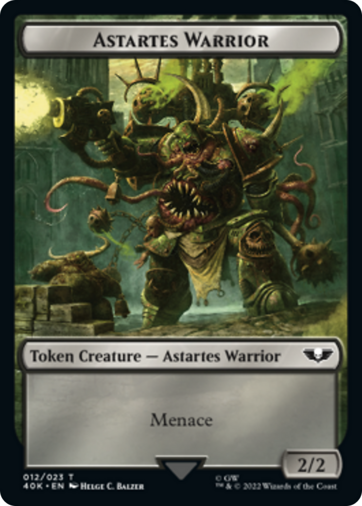 Astartes Warrior // Plaguebearer of Nurgle [Universes Beyond: Warhammer 40,000 Tokens] | All Aboard Games
