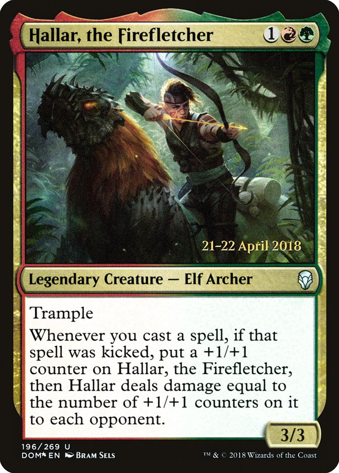 Hallar, the Firefletcher  [Dominaria Prerelease Promos] | All Aboard Games