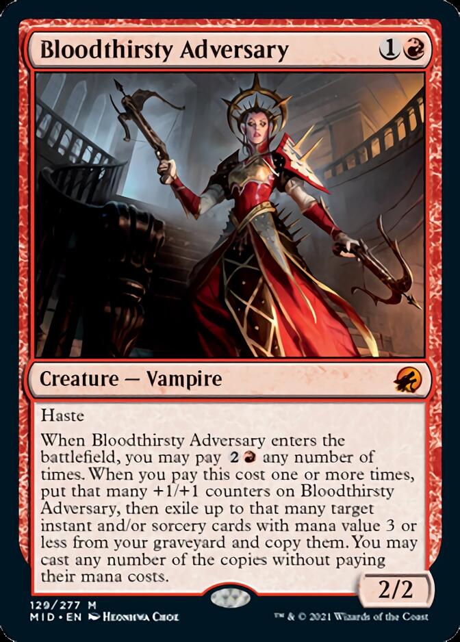 Bloodthirsty Adversary [Innistrad: Midnight Hunt] | All Aboard Games