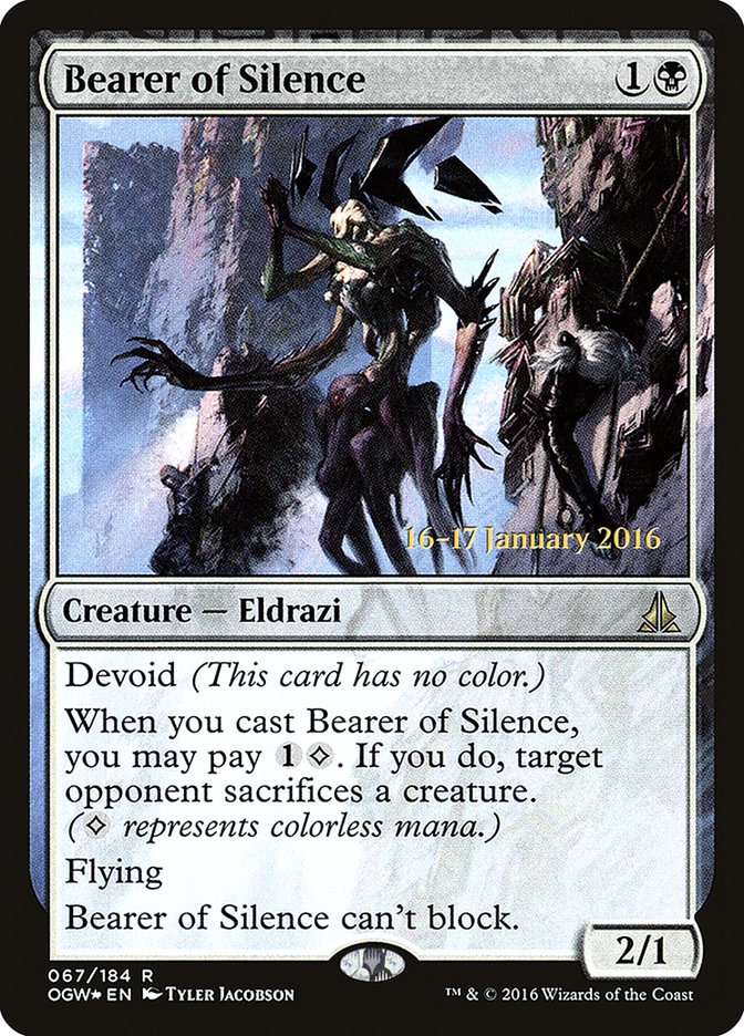 Bearer of Silence [Oath of the Gatewatch Prerelease Promos] | All Aboard Games