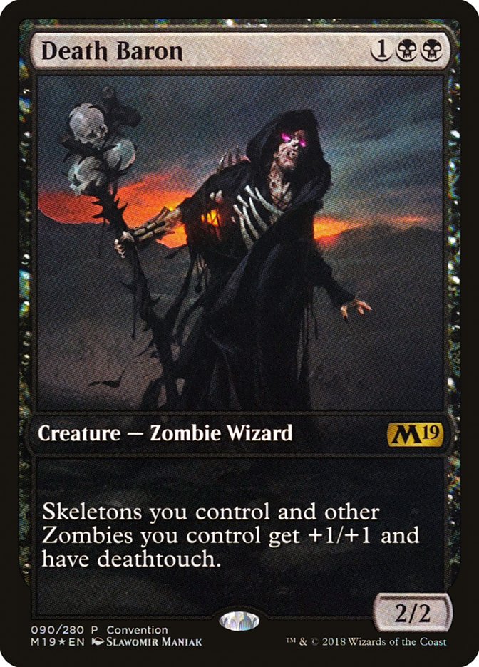 Death Baron (Convention) [Core Set 2019 Promos] | All Aboard Games
