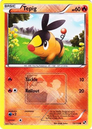 Tepig (15/114) (League Promo) [Black & White: Base Set] | All Aboard Games