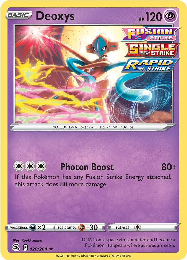 Deoxys (120/264) [Sword & Shield: Fusion Strike] | All Aboard Games