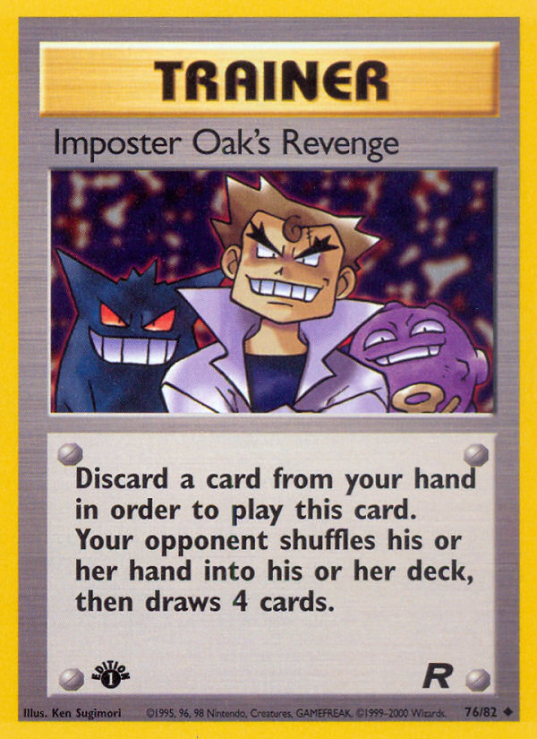Imposter Oak's Revenge (76/82) [Team Rocket 1st Edition] | All Aboard Games