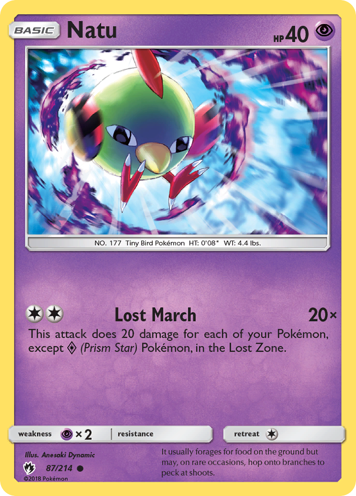 Natu (87/214) [Sun & Moon: Lost Thunder] | All Aboard Games