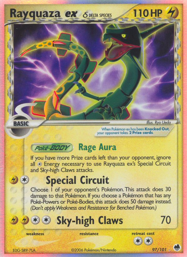 Rayquaza ex (97/101) (Delta Species) [EX: Dragon Frontiers] | All Aboard Games