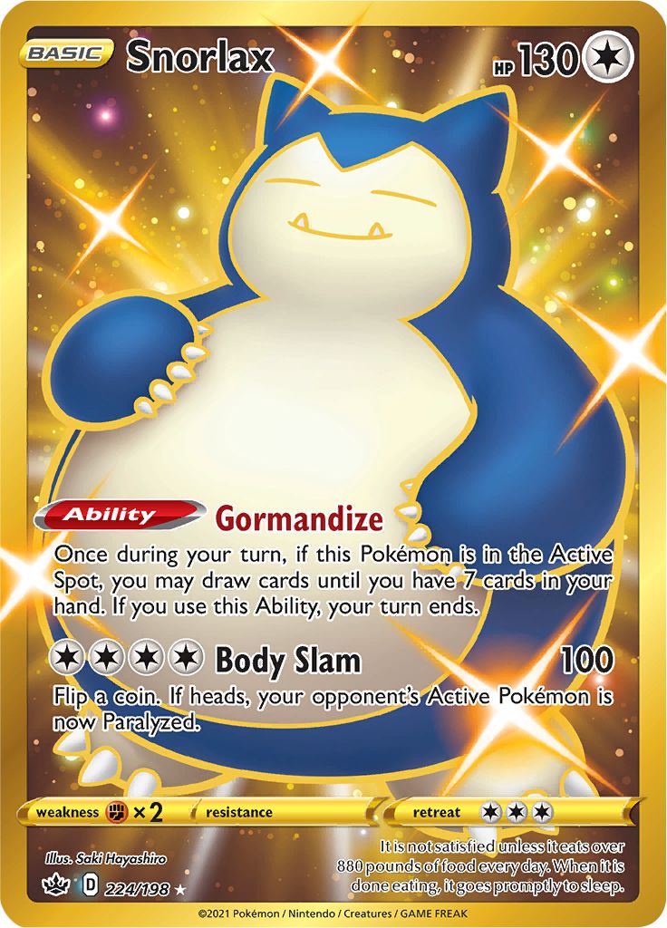 Snorlax (224/198) [Sword & Shield: Chilling Reign] | All Aboard Games
