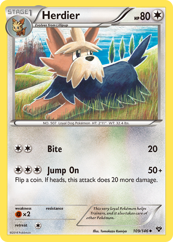 Herdier (109/146) [XY: Base Set] | All Aboard Games