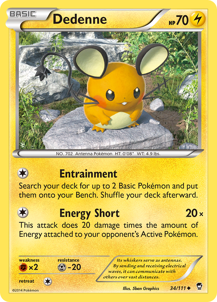 Dedenne (34/111) [XY: Furious Fists] | All Aboard Games