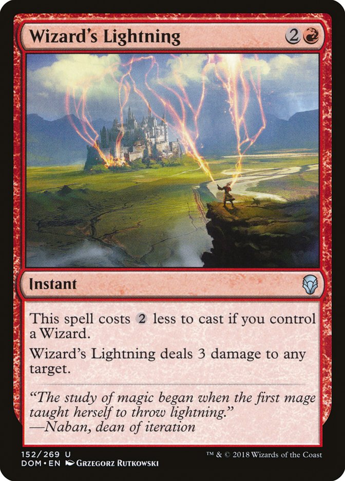 Wizard's Lightning [Dominaria] | All Aboard Games