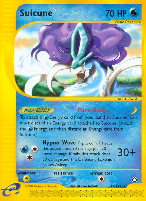 Suicune (37/147) [Aquapolis] | All Aboard Games