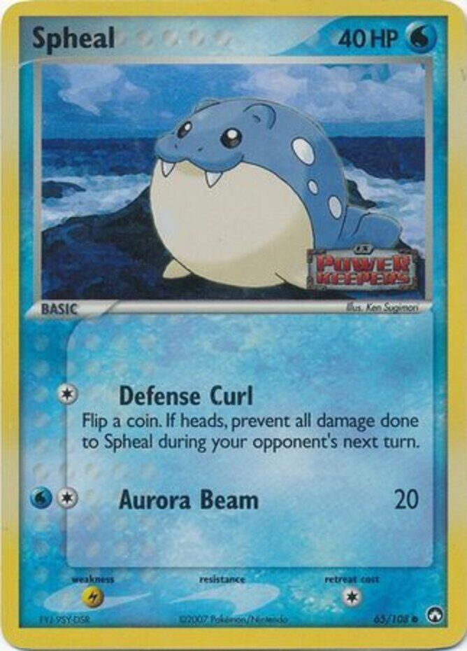 Spheal (65/108) (Stamped) [EX: Power Keepers] | All Aboard Games