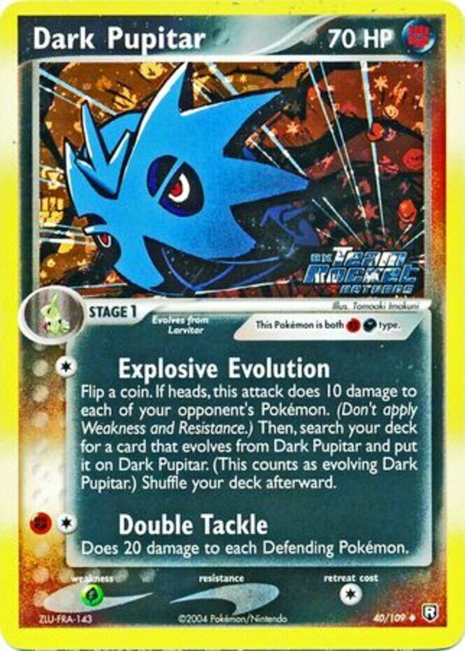 Dark Pupitar (40/109) (Stamped) [EX: Team Rocket Returns] | All Aboard Games