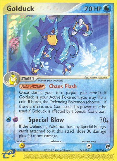 Golduck (17/100) [EX: Sandstorm] | All Aboard Games