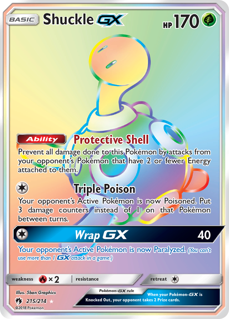 Shuckle GX (215/214) [Sun & Moon: Lost Thunder] | All Aboard Games